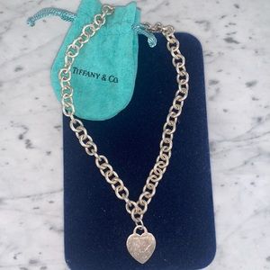 Tiffany & Co. Sterling Silver Heart Tag Necklace